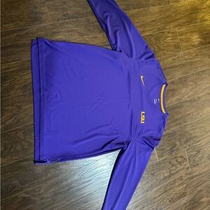 Nike Purple LSU On Field Long Sleeve